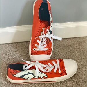 Men's Orange and White Sneakers